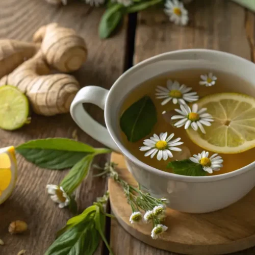 Cortisol tea recipe for weight loss with 5 natural ingredients